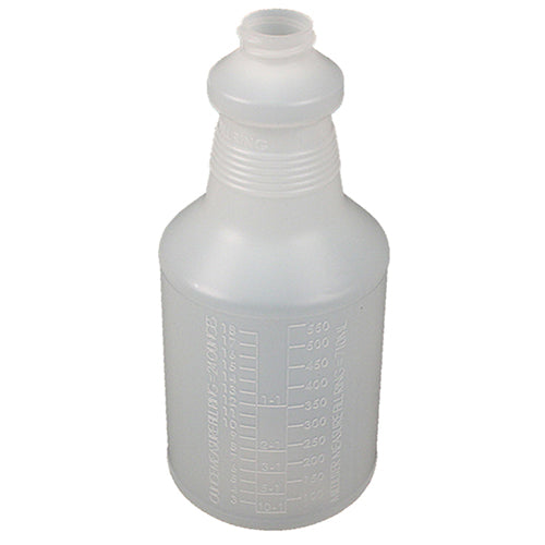 Impact® Plastic Bottle w/ Graduations & Hand Grip, 24 oz, Translucent, 96/Case (IMP5024HG)