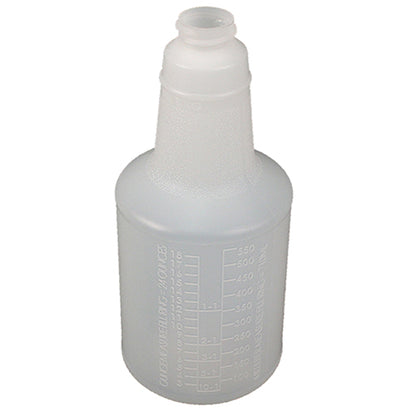 Impact® Plastic Bottle w/ Graduations, 24 oz, Translucent, 96/Case (IMP5024WG)