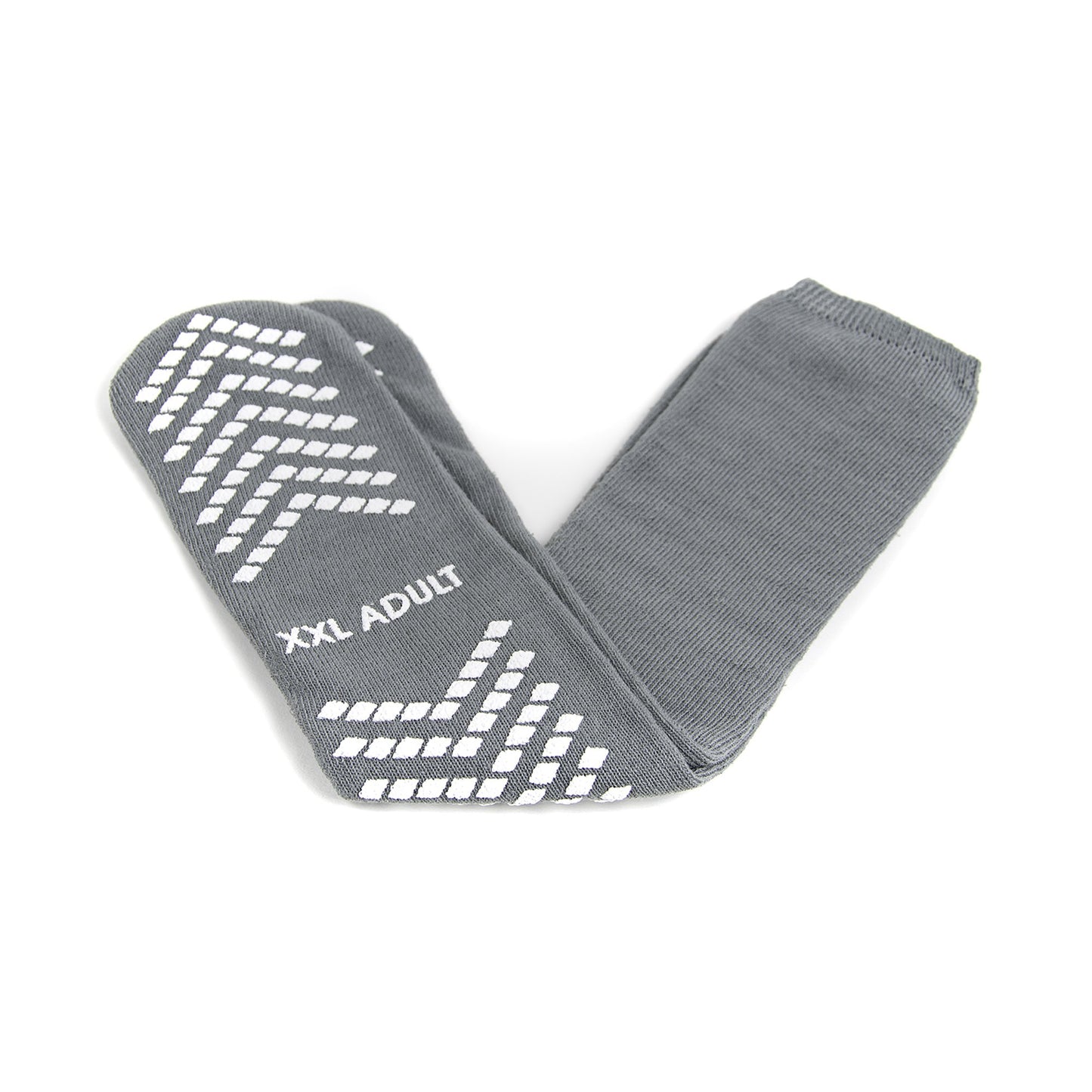 McKesson Slipper Socks Unisex Adult 2X-Large Single Tread Single Patient Use Gray (1038461_PR)