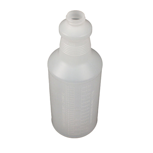 Impact® Plastic Bottle w/ Graduations & Hand Grip, 32 oz, Translucent, 96/Case (IMP5032HGCT)