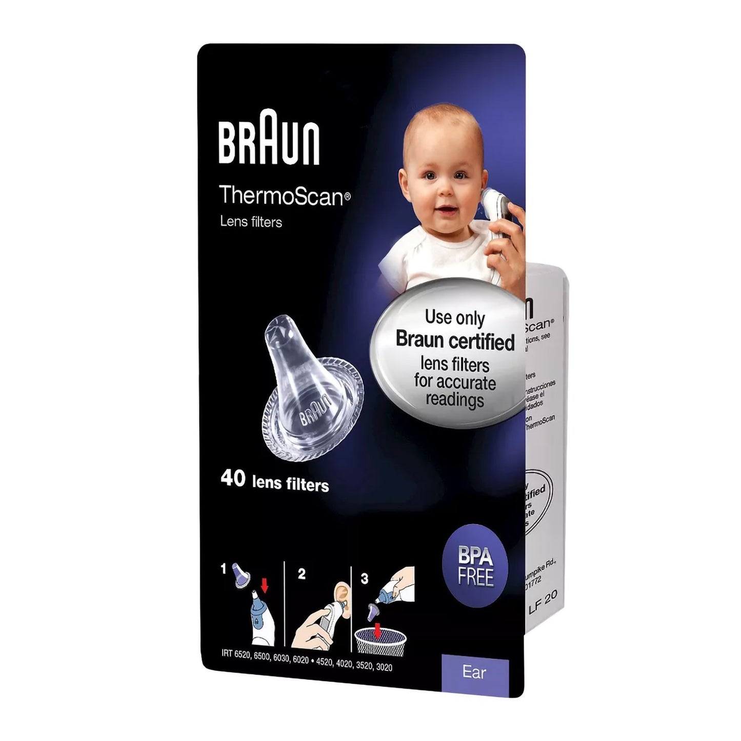 Braun Thermoscan Lens Filter 60 Pack For Ear Thermometer (1117607_BX)