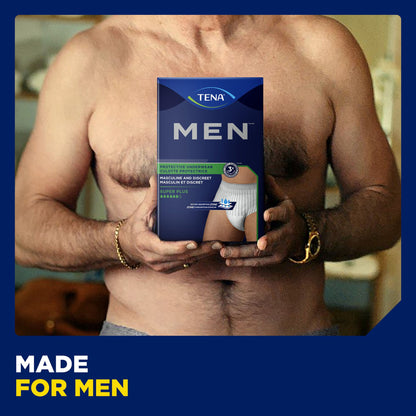 TENA® MEN™ Super Plus Male Adult Absorbent Underwear Pull On with Tear Away Seams Large / X-Large Disposable Heavy Absorbency (738751_BG)
