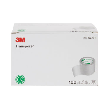 3M™ Transpore™ Medical Tape Transparent 1 Inch X 1-1/2 Yard Plastic NonSterile (6188_CS)