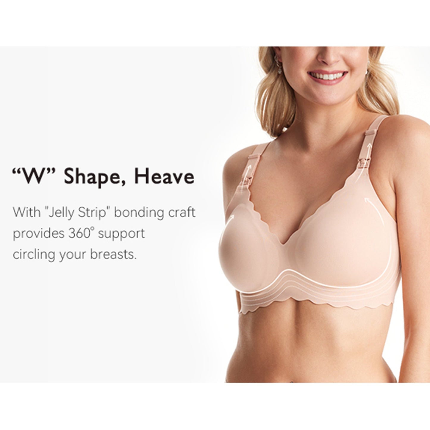 Momcozy Nursing Bra Beige Large 36 to 38 Inch (1261822_EA)