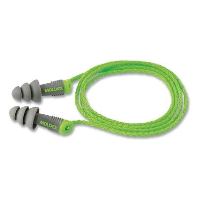 Moldex Alphas™ Reusable Earplug, Vinyl, Green/Gray, Corded (507-6435)
