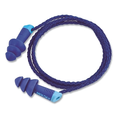Moldex Alphas™ Reusable Earplug, Vinyl, Blue, Metal Detectable (507-6436)