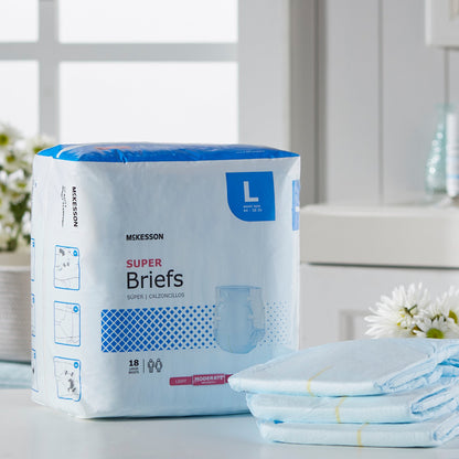 McKesson Unisex Adult Incontinence Brief Large Disposable Moderate Absorbency (1123842_CS)