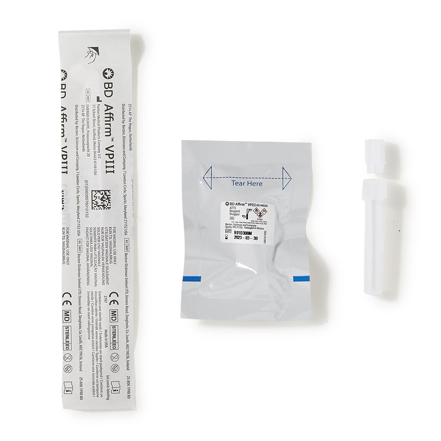 BD Affirm™ VPIII Specimen Collection and Transport Kit 0.3 mL Collection Tube Sterile (517859_CS)