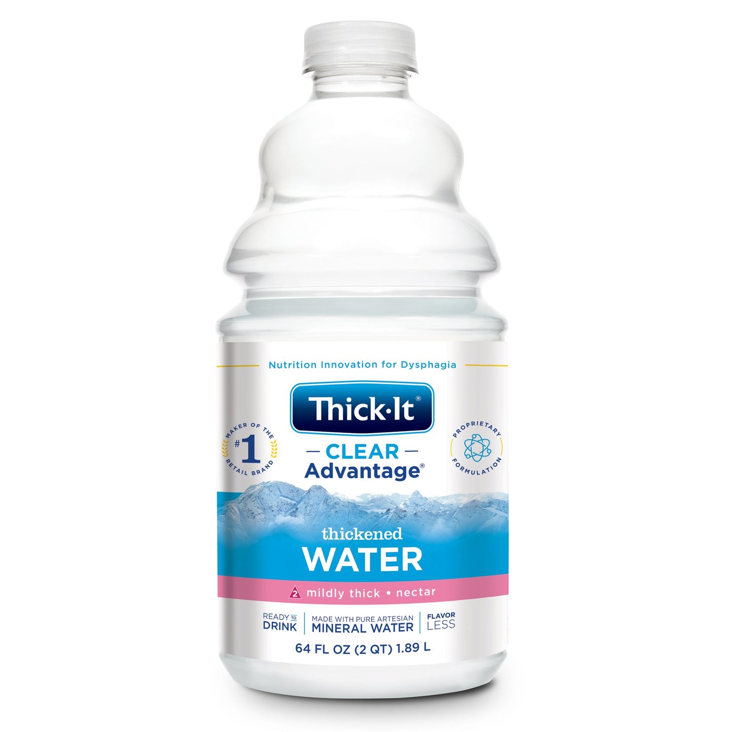 Thick-It® Clear Advantage® Thickened Water 64 oz. Bottle Unflavored Liquid IDDSI Level 2 Mildly Thick (742225_CS)