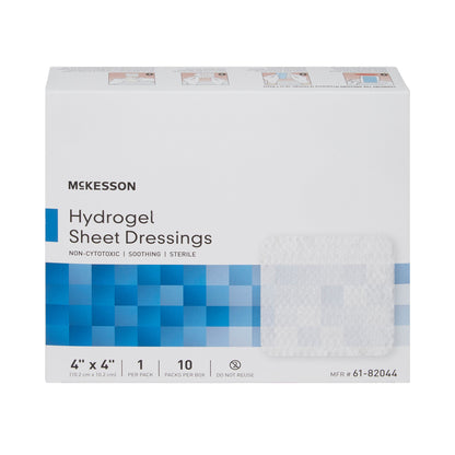 McKesson Hydrogel Wound Dressing Sheet 4 X 4 Inch Sterile (494194_CS)