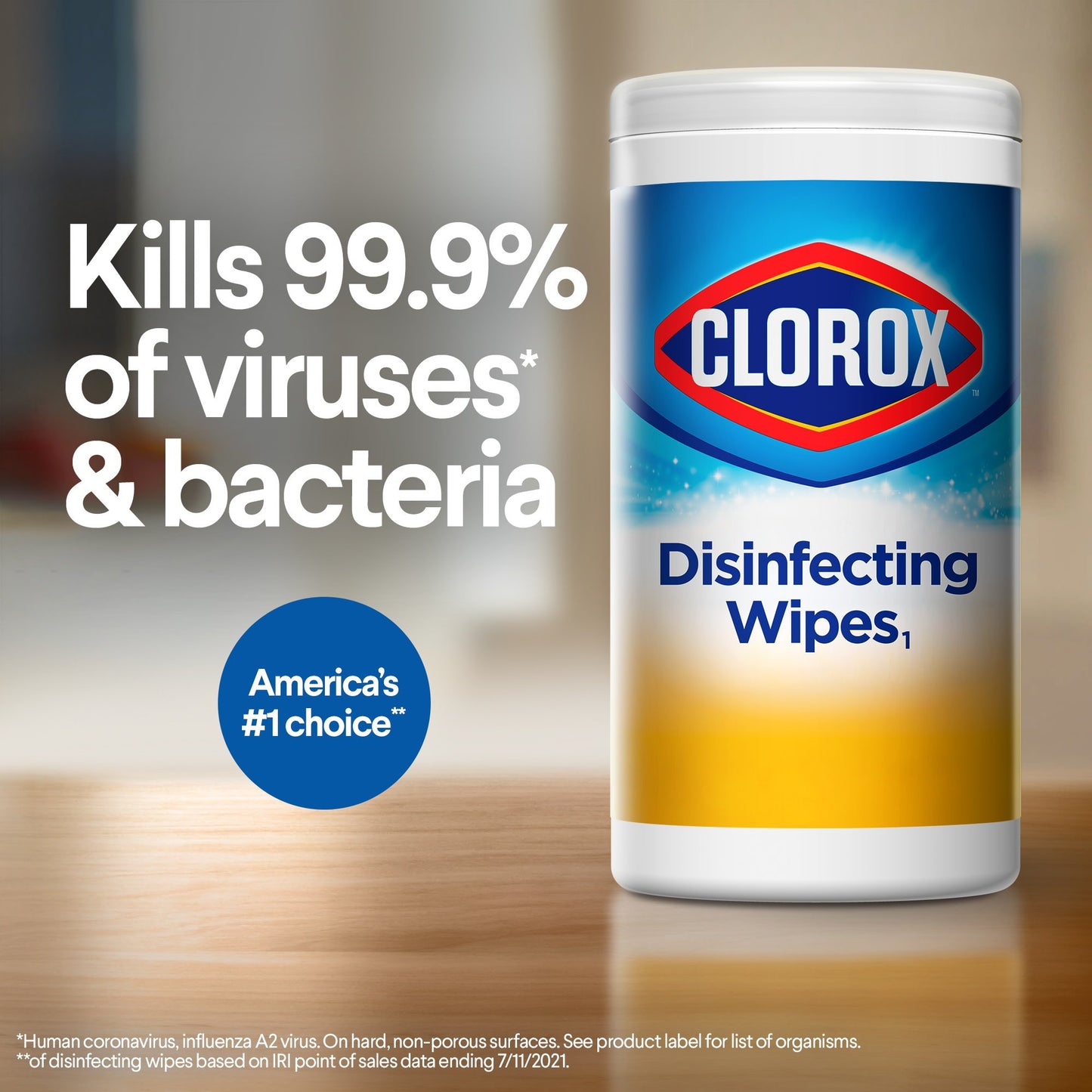 Clorox® Premoistened Manual Pull Wipe 35 Count Canister Lemon Scent NonSterile (669920_CS)