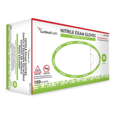 ESTEEM™ Stretch Exam Glove Medium NonSterile Nitrile Standard Cuff Length Textured Fingertips Teal Chemo Tested (783075_CS)