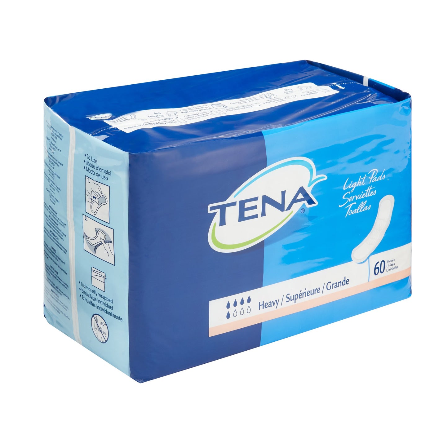 TENA ProSkin™ Heavy Bladder Control Pad 12 Inch Length Heavy Absorbency Dry-Fast Core™ One Size Fits Most (787124_CS)