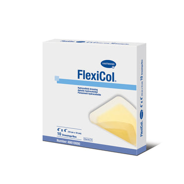 FlexiCol® Hydrocolloid Dressing Without Backing 4 X 4 Inch Square Hydrocolloid (764691_BX)