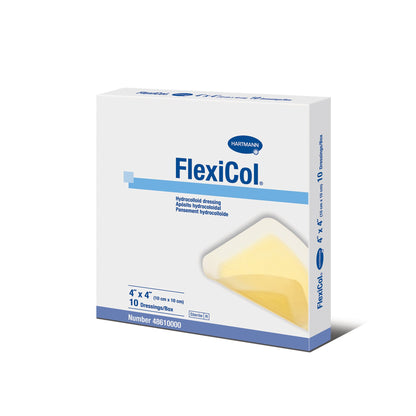 FlexiCol® Hydrocolloid Dressing Without Backing 4 X 4 Inch Square Hydrocolloid (764691_BX)