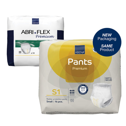Abena® Premium Pants S1 Unisex Adult Absorbent Underwear Pull On with Tear Away Seams Small Disposable Heavy Absorbency (1218226_PK)