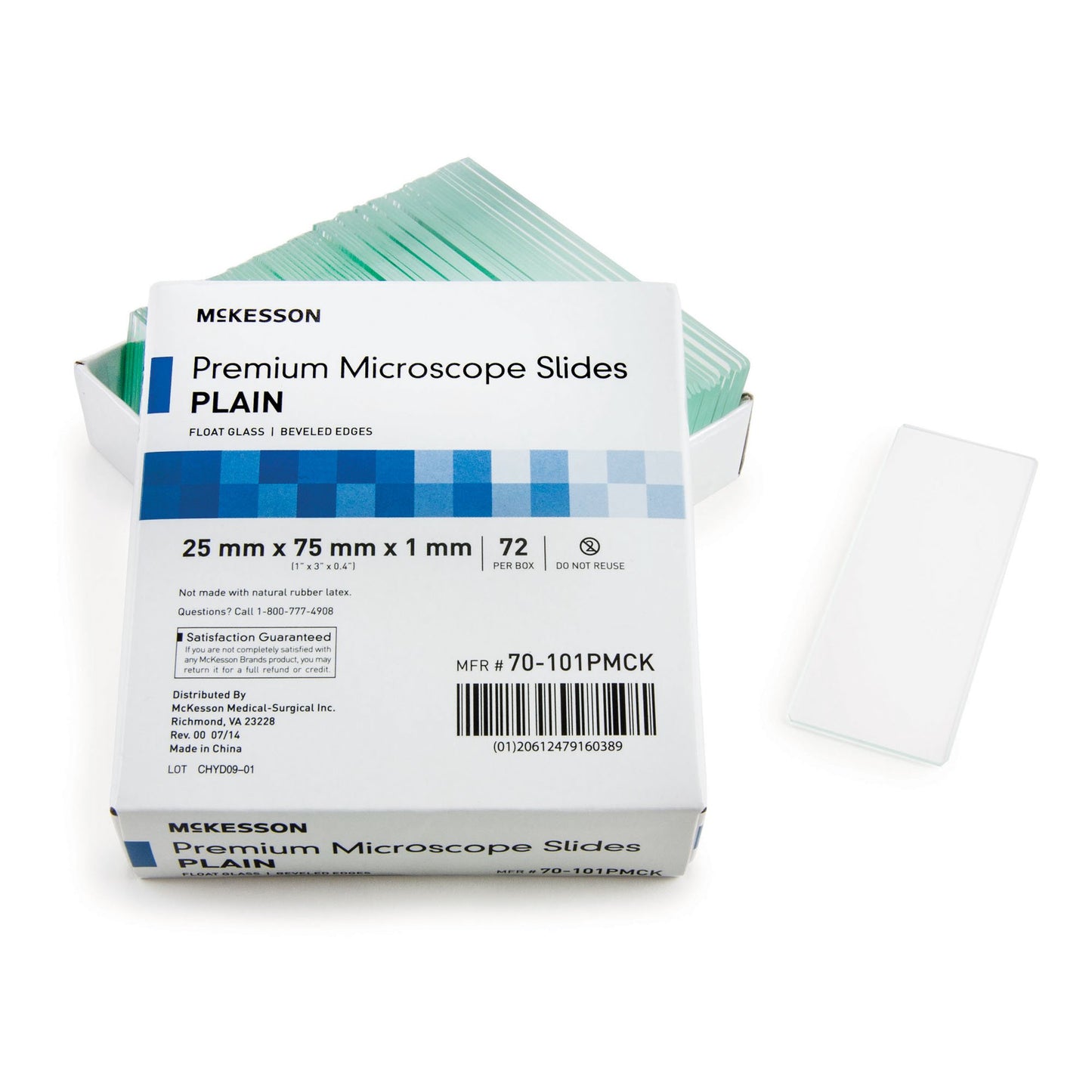 McKesson Microscope Slide 25 X 75 X 1 mm Plain (938360_BX)