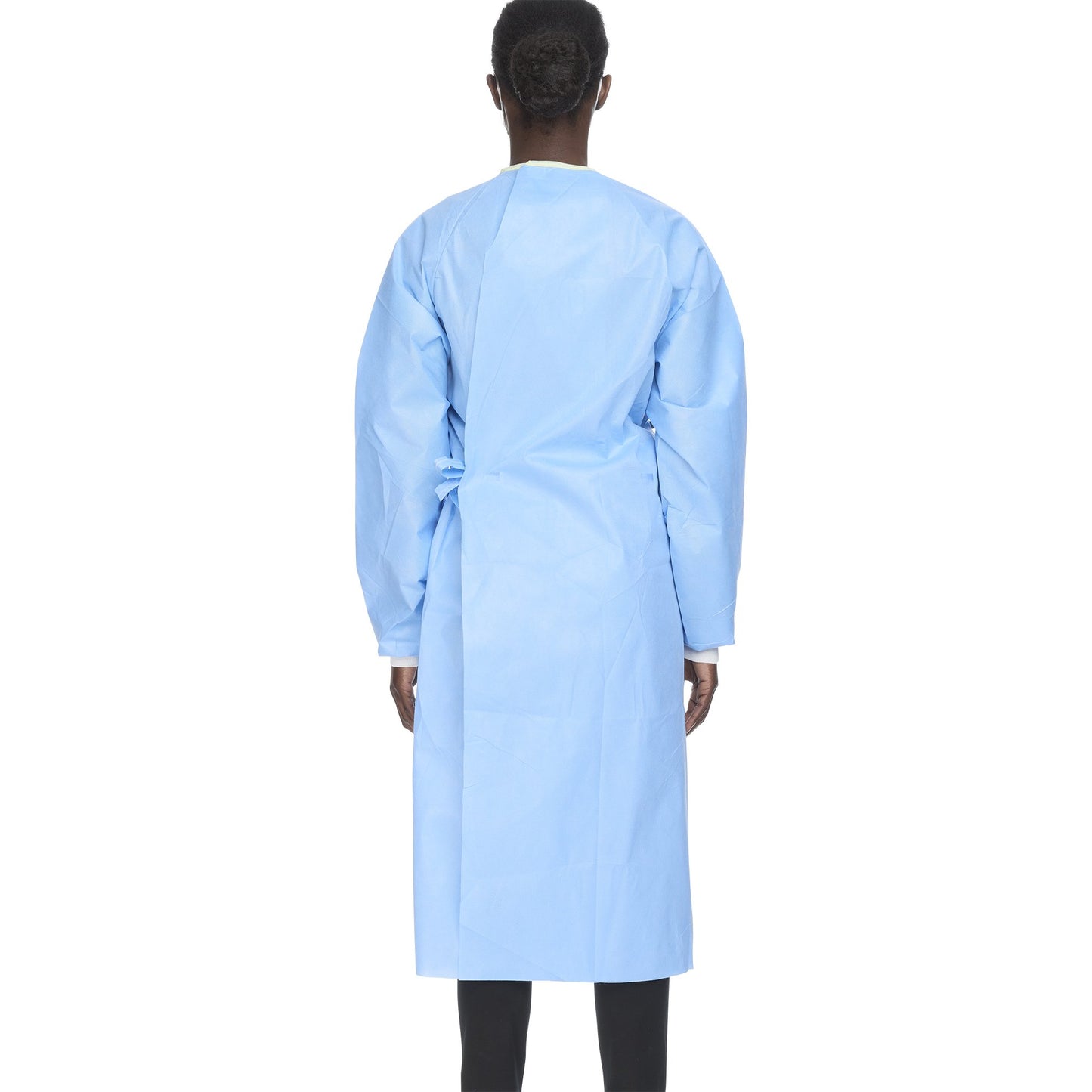 ULTRA Non-Reinforced Surgical Gown with Towel Large Blue Sterile AAMI Level 3 Disposable (217165_CS)