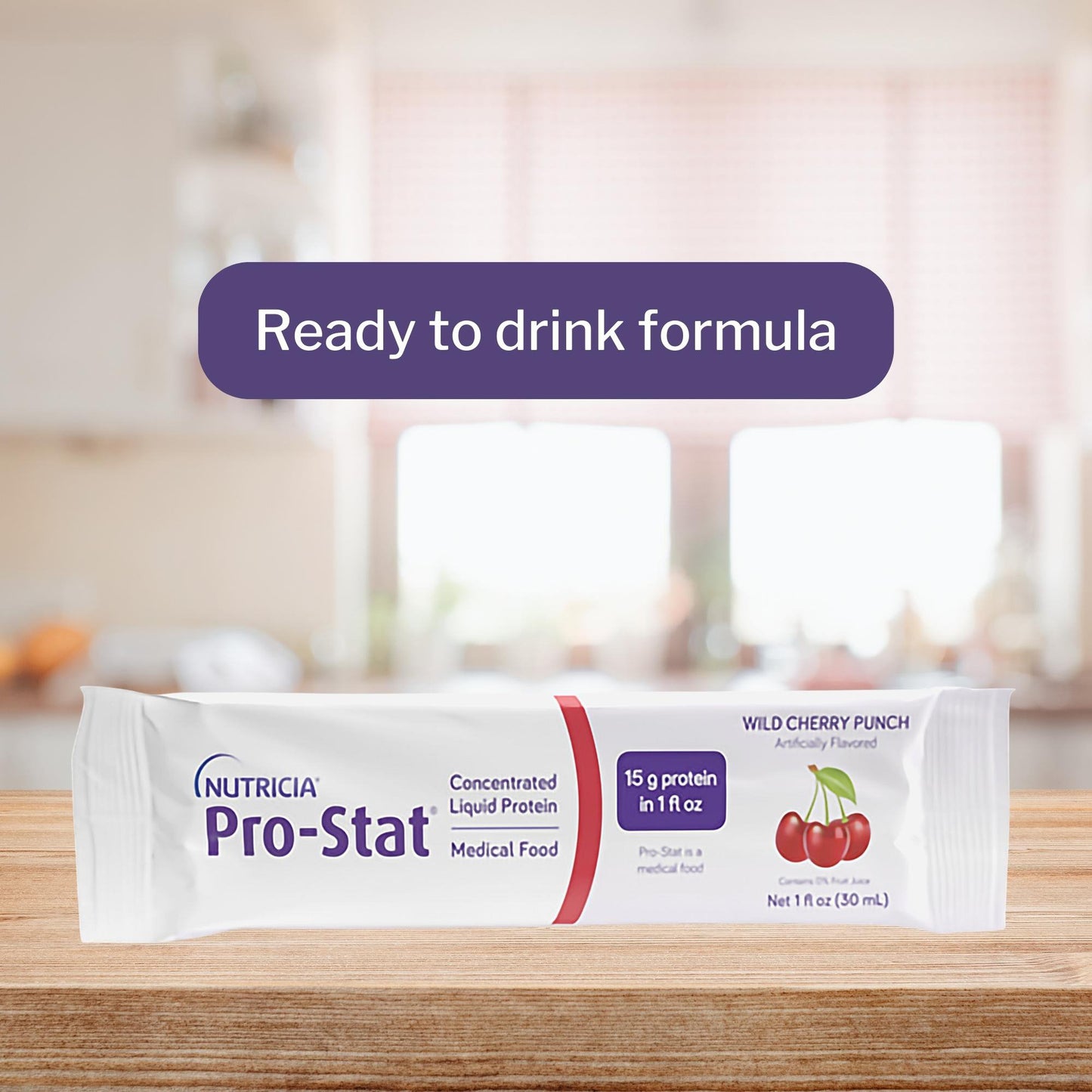 Pro-Stat® Oral Supplement Wild Cherry Punch Flavor Liquid 1 oz. Individual Packet (625275_CS)