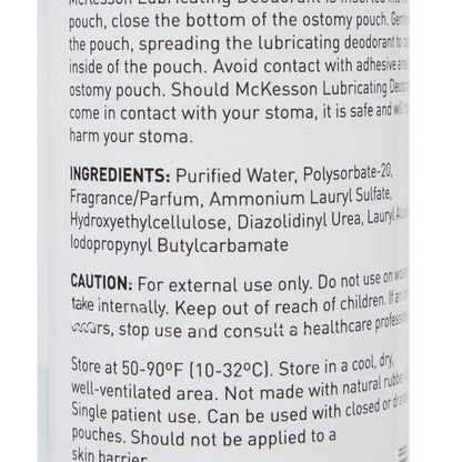 McKesson Lubricating Ostomy Appliance Deodorant Lubricating, 8 oz., Squeeze Bottle, Unscented (1081293_EA)