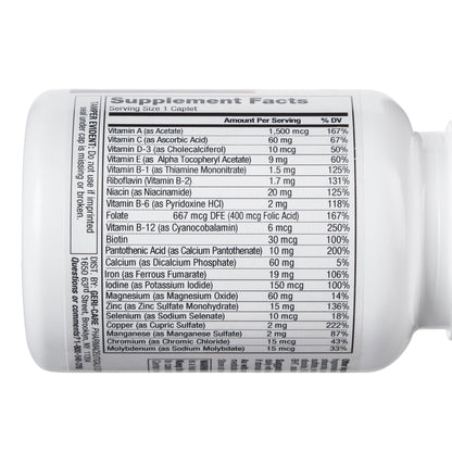 Geri-Care® Multivitamin Supplement with Minerals Tablet 100 per Bottle (633783_BT)