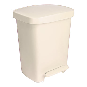 McKesson Trash Can 32 Quart / 8 gal. Beige Plastic Rectangular (1223711_EA)