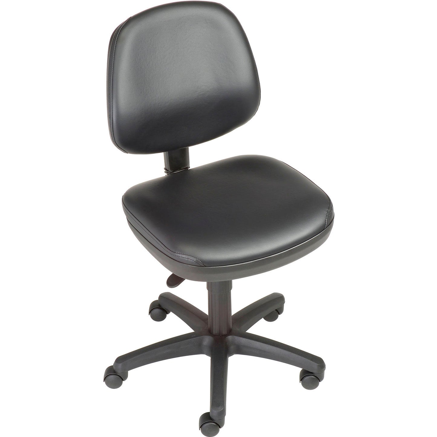 Interion Antimicrobial Office Chair With Mid Back, Vinyl, Black (WB516123)