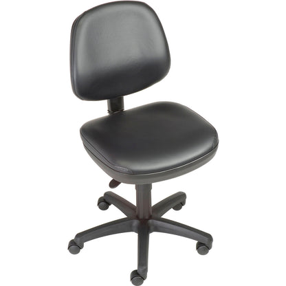Interion Antimicrobial Office Chair With Mid Back, Vinyl, Black (WB516123)