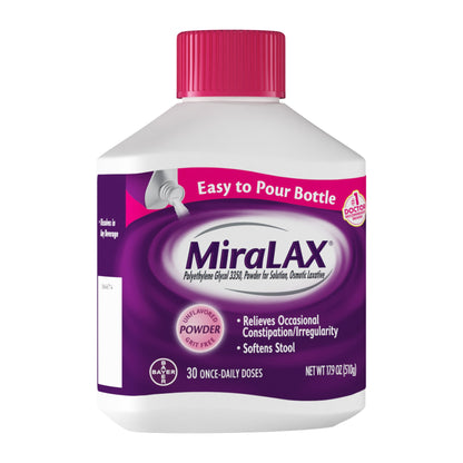 MiraLAX® Laxative Powder 17.9 oz. 17 Gram Strength Polyethylene Glycol 3350 (631708_EA)