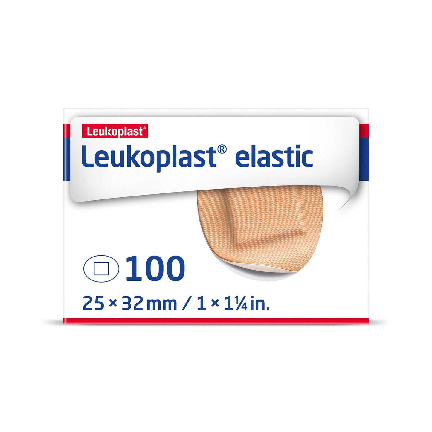 Leukoplast® Elastic Adhesive Strip 1-1/4 Inch Cross-Elastic Material Oval Tan Sterile (1212120_CS)