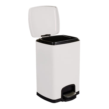 McKesson Trash Can 20 Quart / 5 gal. White Metal Square (1223684_CS)