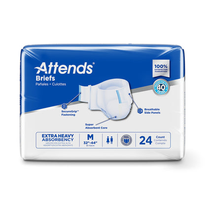 Attends® Care Advanced Unisex Adult Incontinence Brief Medium Disposable Heavy Absorbency (955307_CS)