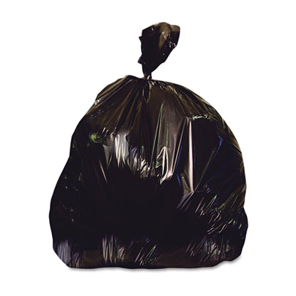 Heritage™ X-Liner™ Trash Bag 60 gal. Black Reprocessed Resin 2 mil 38 X 58 Inch Star Seal Bottom Flat Pack (741372_CS)