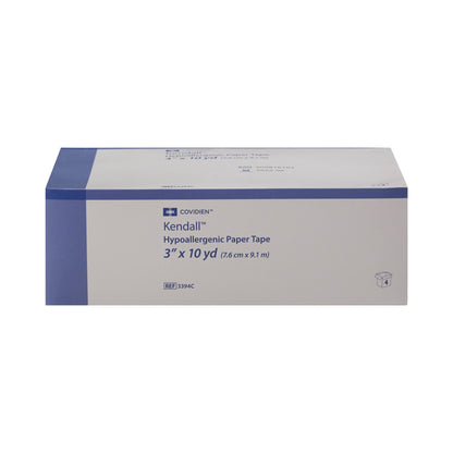Kendall™ Hypoallergenic Hypoallergenic Medical Tape White 3 Inch X 10 Yard Paper NonSterile (696199_EA)