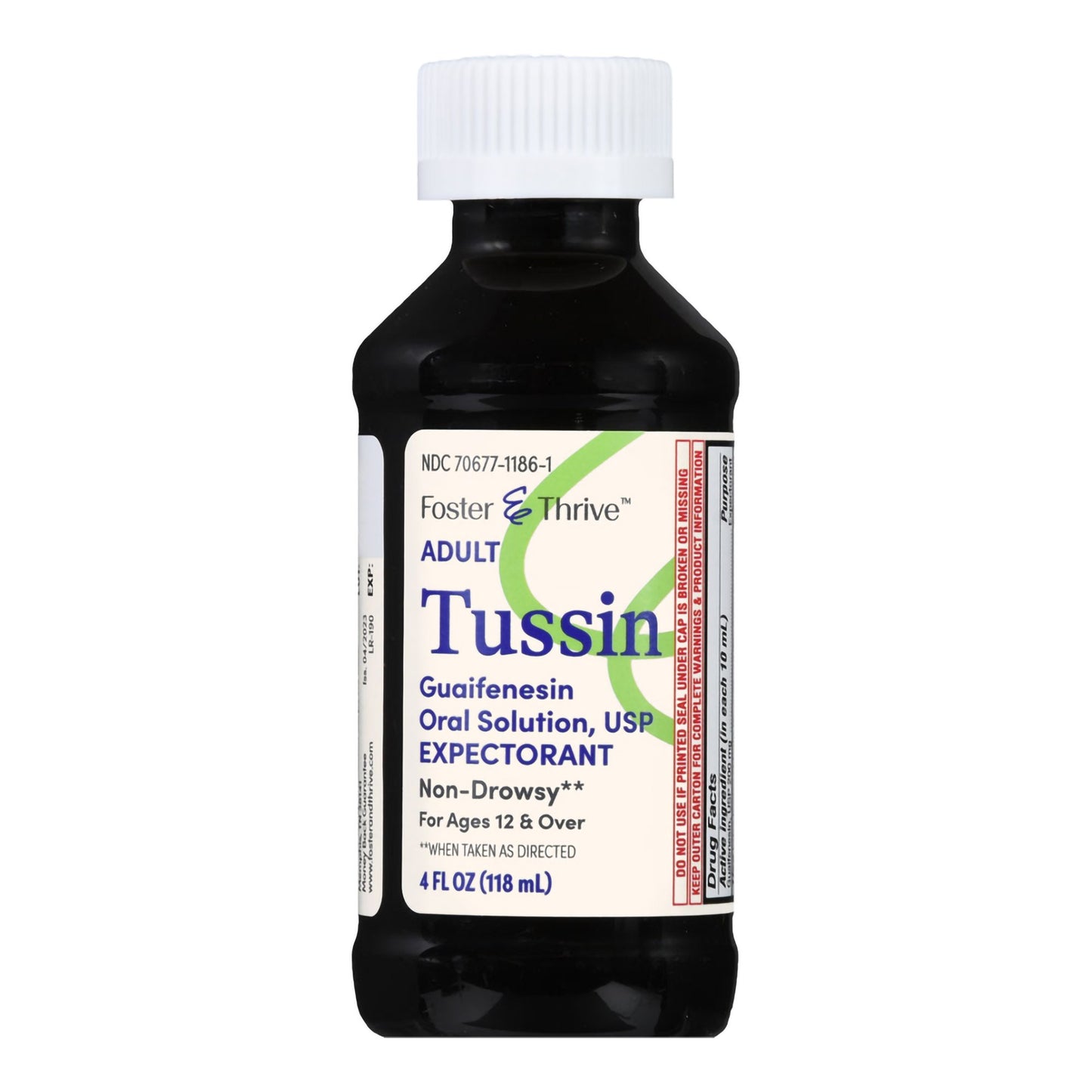Foster & Thrive™ Cold and Cough Relief 200 mg / 5 mL Strength Syrup 4 oz. (1235073_EA)