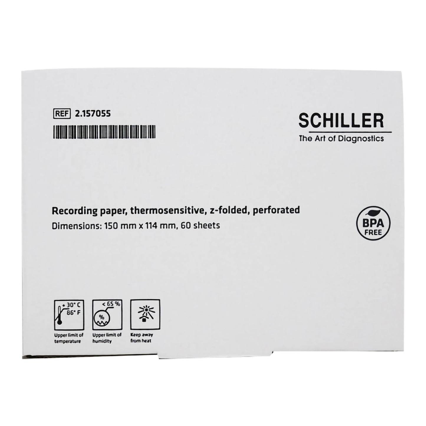Shiller Recording Chart Paper Z-Fold Red Grid (1190371_CS)