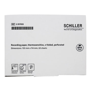 Shiller Recording Chart Paper Z-Fold Red Grid (1190371_CS)