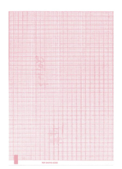 Welch Allyn® Recording Chart Paper Z-Fold Red Grid (1244825_PK)
