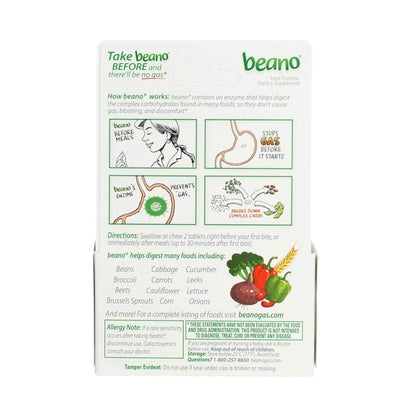 Beano® Gas Relief 300 GALU Strength Tablet 30 per Bottle (834928_BT)