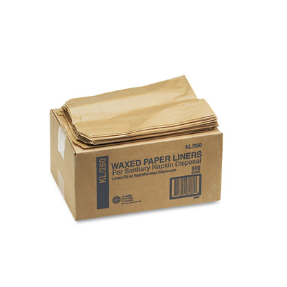 hospeco-260-kraft-waxed-paper-sanitary-napkin-receptacle-liners-num-hos260_3