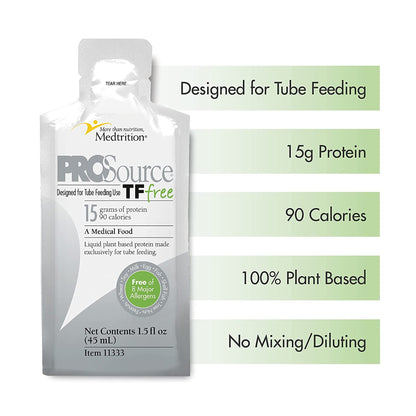 ProSource® TF Free Tube Feeding Formula Unflavored Liquid 1.5 oz. Pouch (1190792_PK)