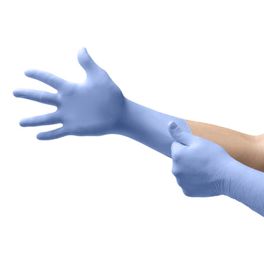 FreeForm® EC Exam Glove 2X-Large NonSterile Nitrile Extended Cuff Length Textured Fingertips Blue Not Rated (467273_BX)