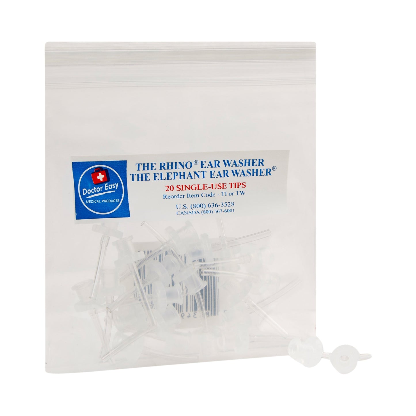 Doctor Easy Ear Wash System Tips For Rhino and Elephant Ear Washer (461134_PK)