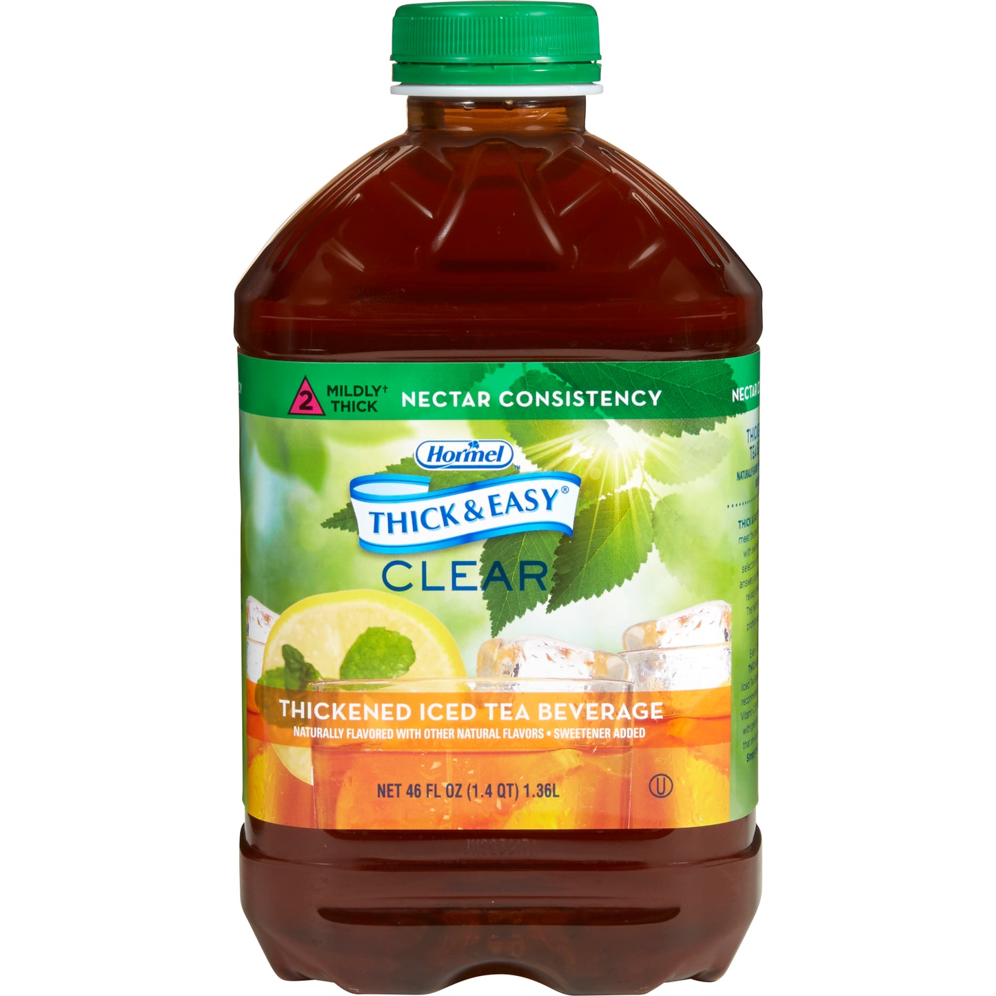 Thick & Easy® Thickened Beverage 46 oz. Bottle Iced Tea Flavor Liquid IDDSI Level 2 Mildly Thick (732809_EA)