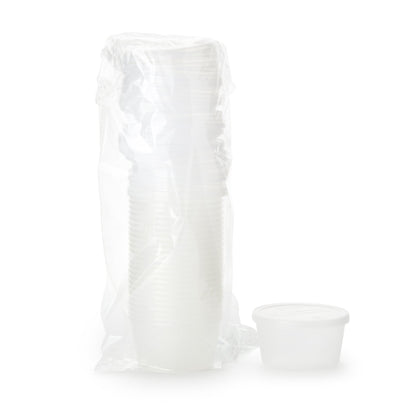 Dawn Mist® Denture Cup 8 oz. Clear Snap-On Lid Single Patient Use (626309_BG)
