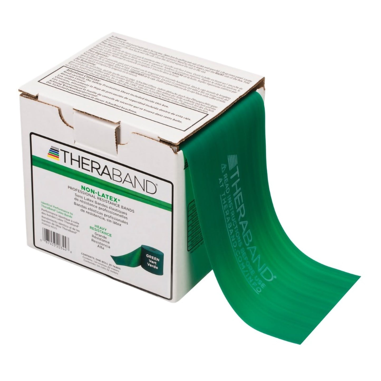 TheraBand® Non-Latex Exercise Resistance Band Green 4 Inch X 25 Yard Heavy Resistance (478712_EA)