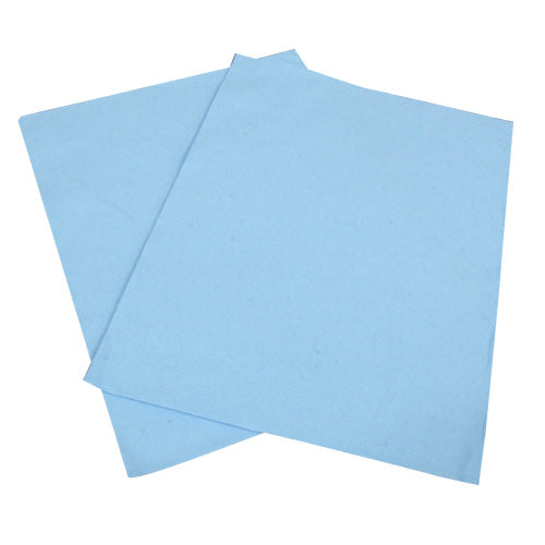 ShopWorks® Absorbal® Irregular Wipers, DRC, Blue or Blue/White, 12x15, Heavy Duty, Flat, 2 lbs/Bag, Case of 20 Bags (HOS5341215-40-2PB)