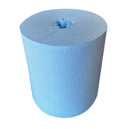 ShopWorks® Absorbal® Wipers, DRC, Blue/White, 10"x9", Heavy Duty, 500/Roll, Case of 3 Rolls (HOS534500)