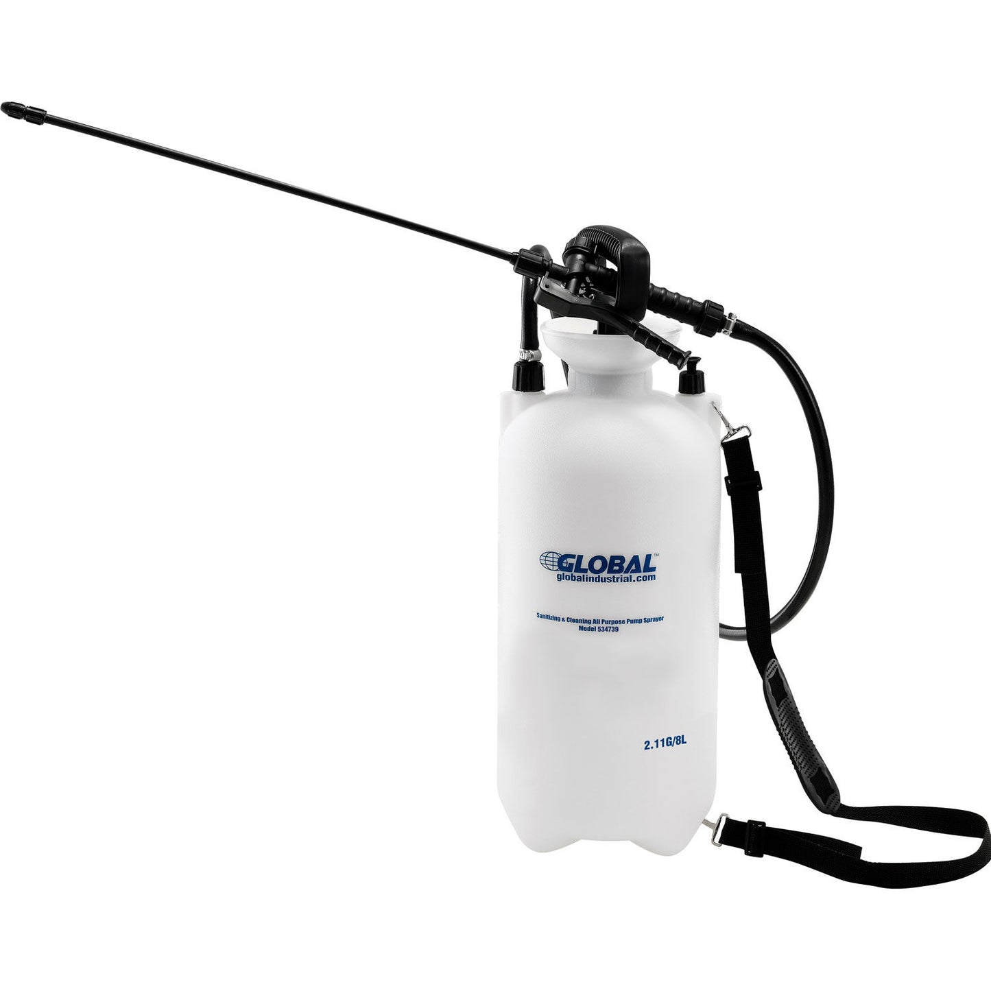 Global Industrial 8.0 Liter Capacity Landscaping, Sanitizing & All Purpose Pump Sprayer (WB534739)