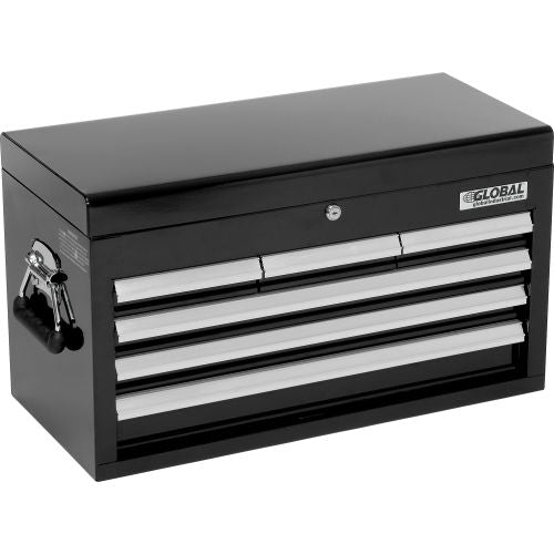Global Industrial 25-15/16" x 12-1/16" x 14-3/4" 6 Drawer Black Tool Chest (WB535366)